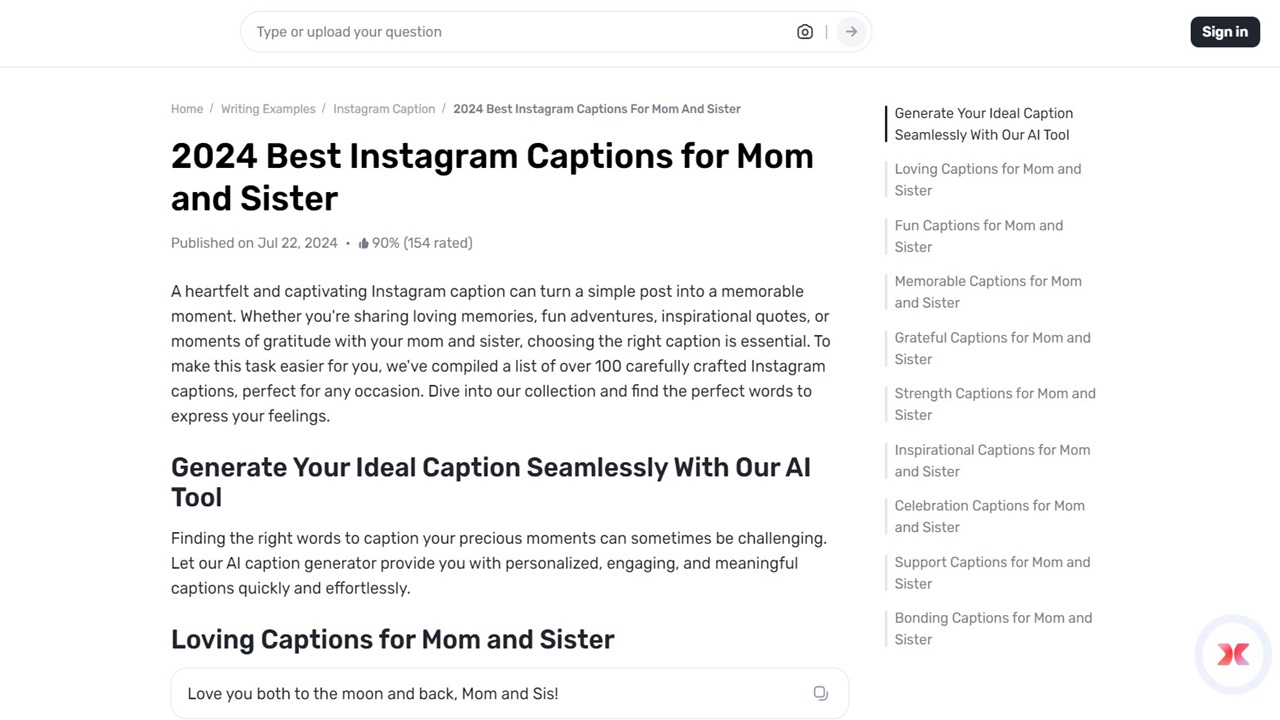 Crafting Meaningful Sister Captions: How Gauth Makes It Easy